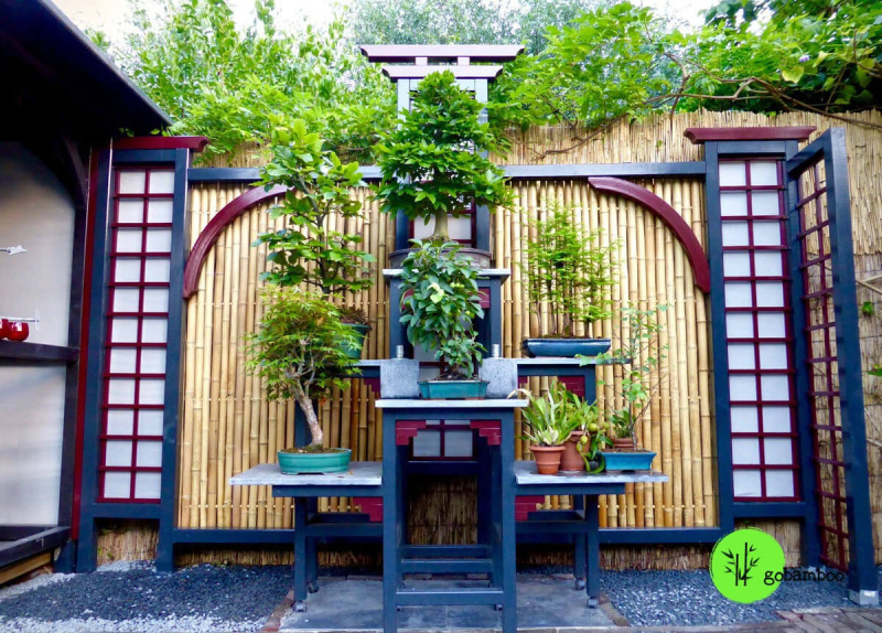 inspiracia bambusový plot